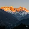 Mt. Everest (8848m) at sunset, seen from Tengboche